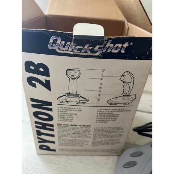Quick Shot QS-197 Python 2B deluxe digital joystick in original box vintage - Picture 4 of 7